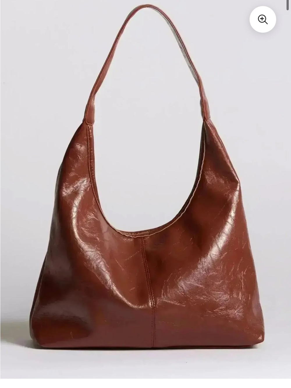 Noirvere Brown Faux Leather Shoulder Bag + Mini Pouches